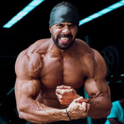 Abu Rabiea training in the gym